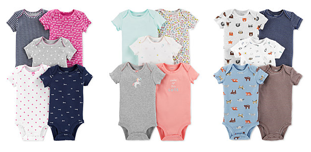 Carter’s Baby 5 Pack Cotton Bodysuits Only $10.99 Shipped!