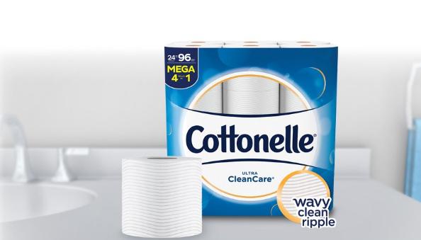 Cottonelle Ultra CleanCare Toilet Paper, 24 Mega Rolls – Only $14.73!