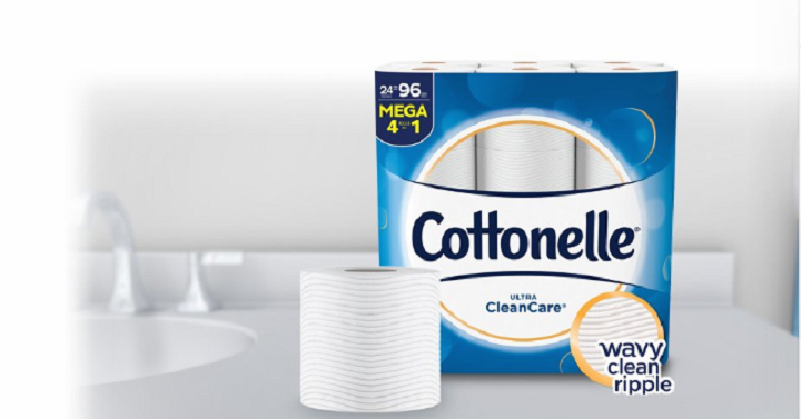 Cottonelle Ultra CleanCare Toilet Paper 24 Mega Rolls Only $15.73 Shipped!