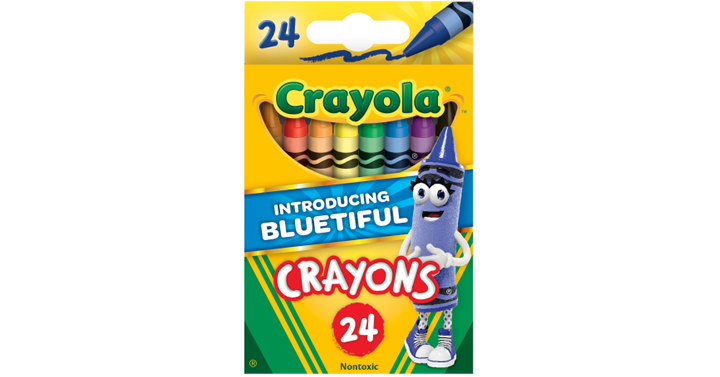 New Bluetiful Crayola Classic Crayons 24 count – 2 Packs – Just $1.00!
