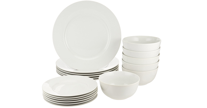 AmazonBasics 18-Piece Dinnerware Set, Service for 6 – Just $31.99!