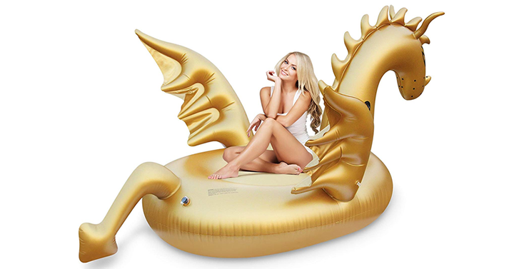 Giant Golden Dragon Pool Float – Just $13.99!