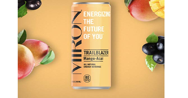 Mirón Mango Acai All Natural Sparkling Energy Cans (Pack of 24) Only $13.99 Shipped!