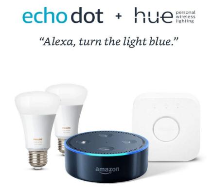PRIME DAY DEAL!! Echo Dot + Philips Hue 2 Color Bulb Starter Kit – Only $119.99 Shipped!