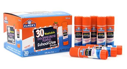 Elmer’s Disappearing Purple School Glue, Washable, 30 Pack – Only $8.79!