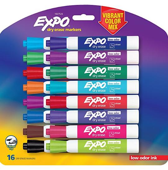 EXPO Low-Odor Dry Erase Markers (16 Count) – Only $8.76!