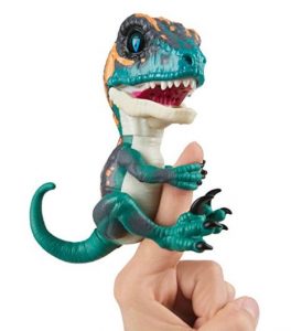 WowWee Fury (Blue) Untamed Raptor by Fingerlings-Interactive Collectible Dinosaur