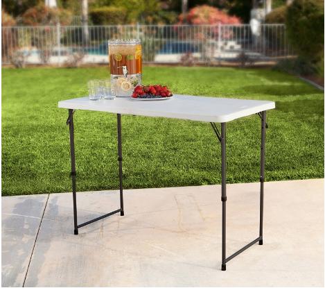 Lifetime Height-Adjustable Folding Utility Table – Only $29 Shipped!