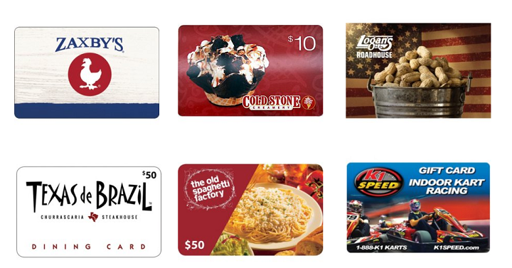 Sam’s Club: Save 20% Off Select Gift Cards! (Cold Stone, AMC, Get Air & More)