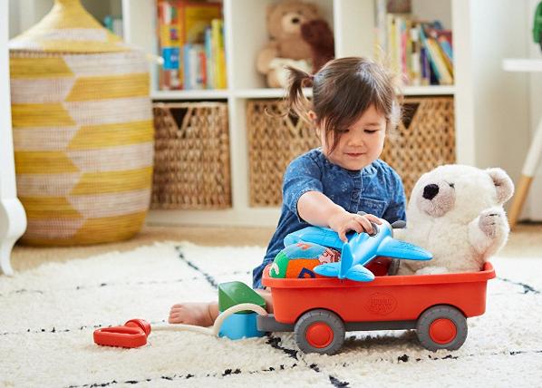 PRIME DAY DEAL!! Green Toys WAGON Outdoor Toy (Orange) – Only $13.65!