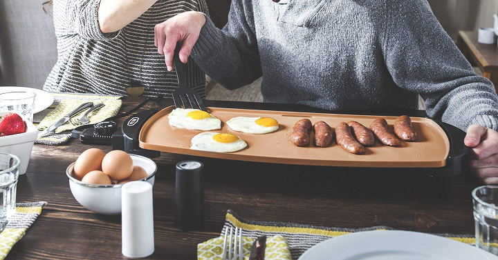 Bella Copper Coated Electric Non-Stick Griddle Only $14.99! (Reg $29.99)