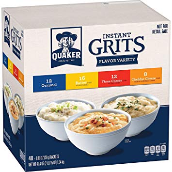 Quaker Instant Grits Variety Pack 48 Count Only $6.40 Shipped!