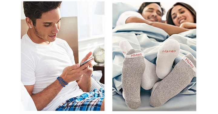 Hanes: Save 15% Off Your Purchase + FREE Shipping! Socks Only $.74 Each!