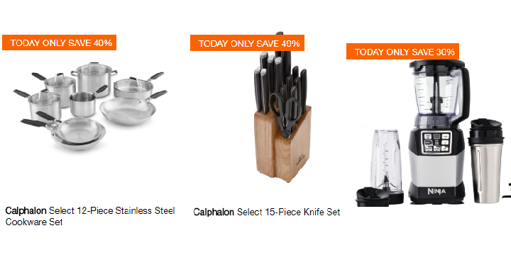 Home Depot: Save up to 40% off Select Kitchen Appliances, Carts, Cookware and Knife Sets!