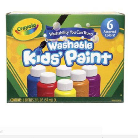 Crayola Washable Kids Tempera Paint Set 6 pk for Just $4.82! (Reg. $12.17)