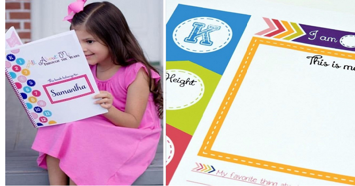 Personalized School Years Memory Book | Pre K-12 Grade Only $12.99! (Reg. $32.99)