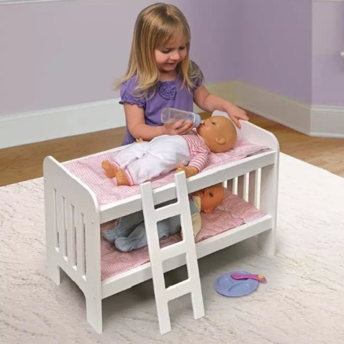 Doll Bunk Bed with Ladder & Bedding Only $24.99! + Free Shipping
