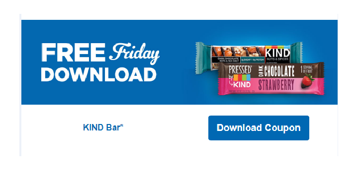 FREE KIND Bar! Download Coupon Today, July 27th Only!