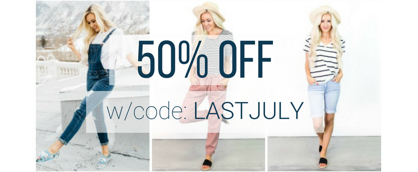 Fashion Friday! Get FUN Summer Wardrobe Updates for 50% off! Plus FREE shipping!