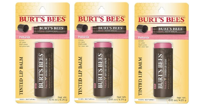 6-Pack Burt’s Bees Tinted Lip Balm, Petunia Only $10.99 Shipped! That’s Only $1.83 Each!