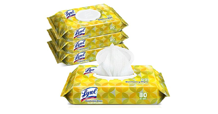 Lysol Handi-Pack Disinfecting Wipes, 320ct Lemon & Lime Blossom Only $10.07!