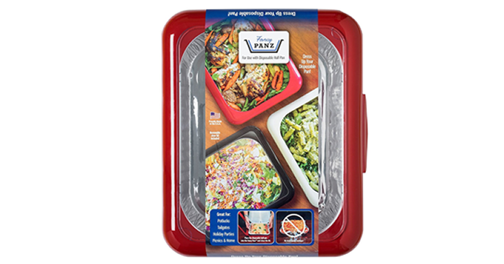 FANCY PANZ 2 in 1 Portable Casserole Serveware – Fits Shallow and Deep Foil – Just $19.95!