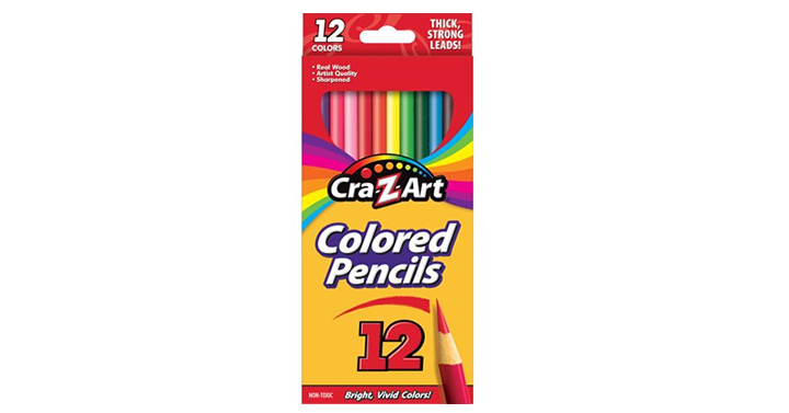 Cra-Z-Art Colored School Pencils, Real Wood – 12 Count – 2 Packs – Just $1.00!