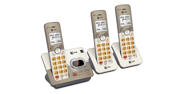AT&T 3-Handset Expandable Cordless Phone with Answering System – Just $39.00!