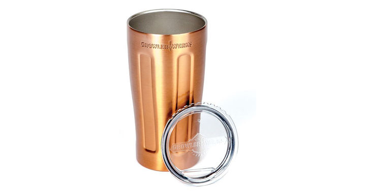 GrowlerWerks uPint Vacuum Insulated Pint – Copper Plated or Stainless – Just $15.99!