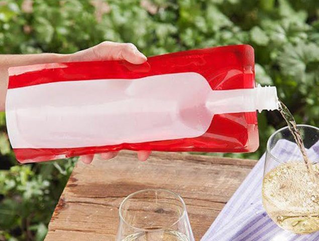 Wine On The Run Reusable and Foldable Wine Flask Just $5.99 SHIPPED!