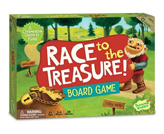 Peaceable Kingdom/Race to the Treasure! Cooperative Board Game – Only $13.73!