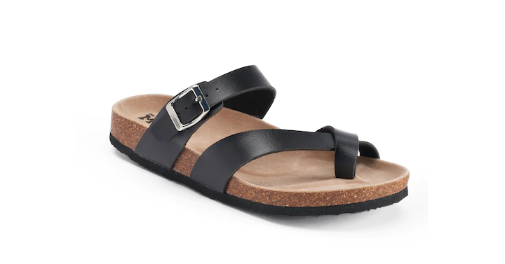 Kohl’s 30% Off! Earn Kohl’s Cash! Stack Codes! FREE Shipping! Mudd Women’s Toe Loop Sandals – Just $10.49!