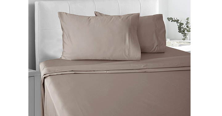 Chateau Home Collection Luxury 100% Cotton Ultra Soft 300 Thread Count Bed King Sheet Set – Just $35.99!