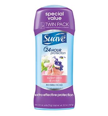 Suave Sweet Pea Antiperspirant Deodorant, Twin Pack – Only $2.76!