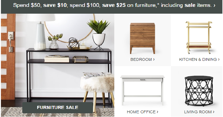 Target: Save up to $25 on Furniture- Including Sale Items!
