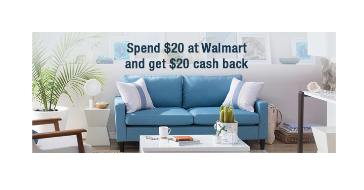 Awesome Freebie! Get FREE $20 to Spend at Walmart from TopCashBack!