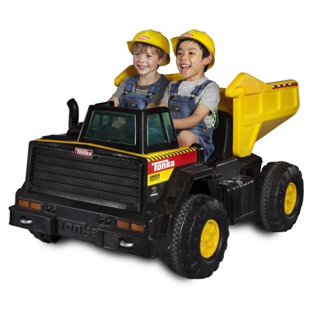 Tonka Mighty Dump Truck 12-Volt Battery-Powered Ride-On—$149.00!