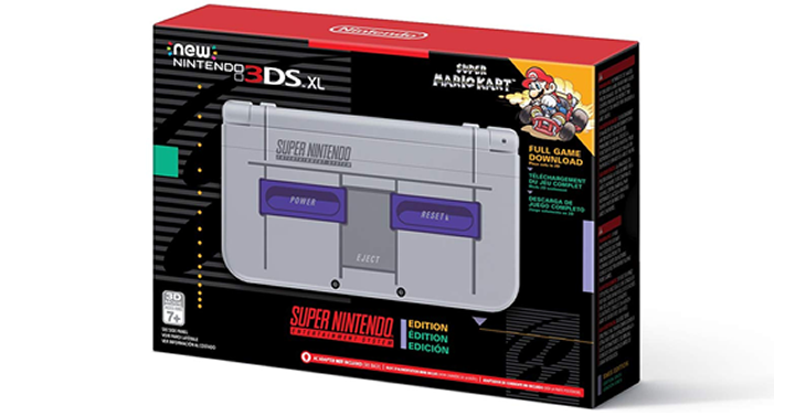 Nintendo New 3DS XL – Super NES Edition + Super Mario Kart for SNES – Just $149.99!