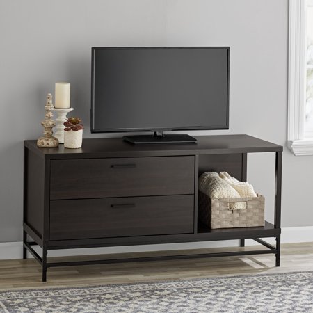 Mainstays 2 Drawer Wood and Metal TV Stand Only $69.00!