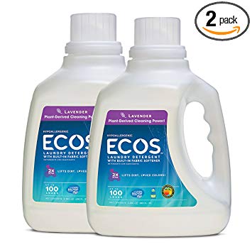 TWO 100 oz Ecos Laundry Detergent Bottles Only $9.79!