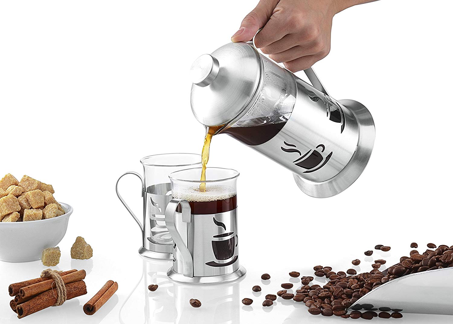 Gourmia French Press Coffee Maker With Matching Mugs Only $17.99!
