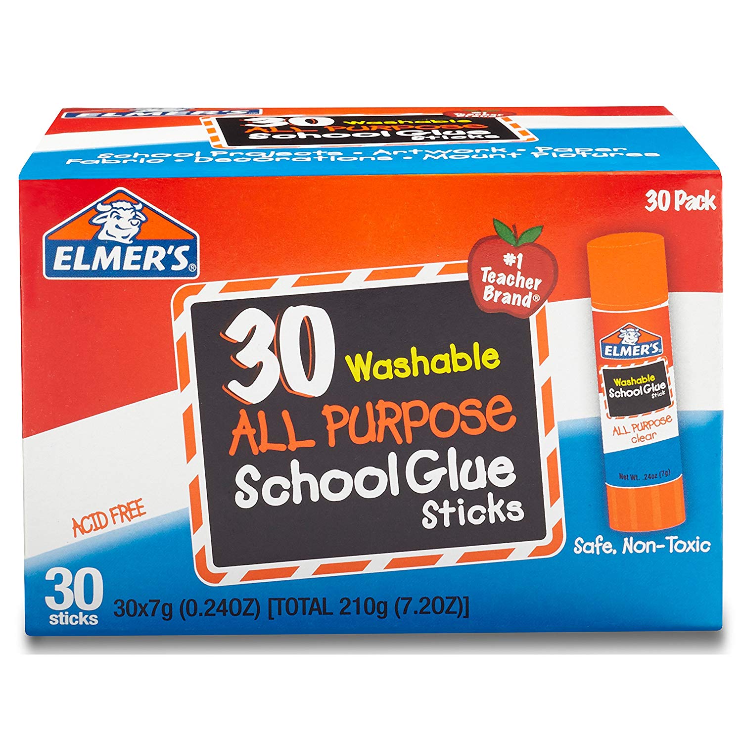 Elmer’s All Purpose School Glue Sticks, Washable, 30 Pack – Just $10.00! $.33 each! Back to school!
