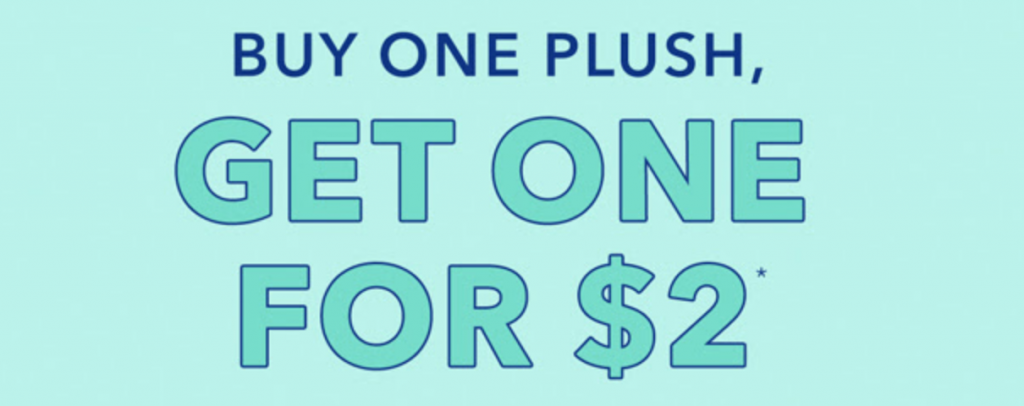 Buy One Plush Get One For Just $2.00 At Shop Disney!