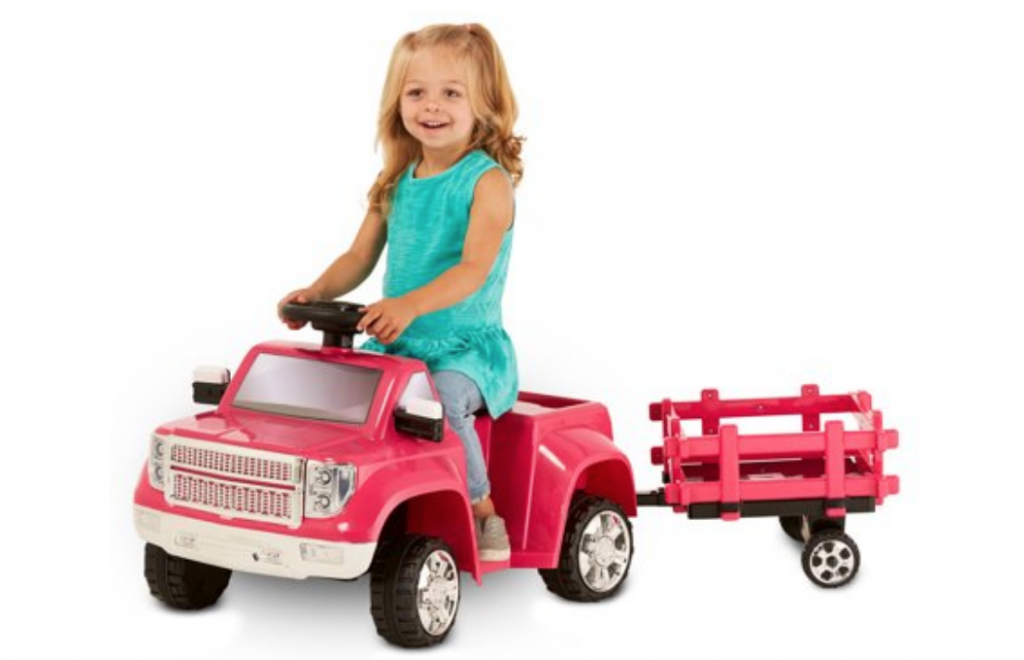 Kid Trax 6V Heavy Hauling Truck with Trailer Ride-On Just $59.97!