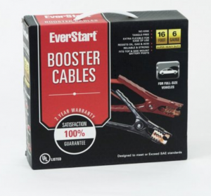Everstart 16 Foot 6-Gauge Booster Cables Just $9.99!