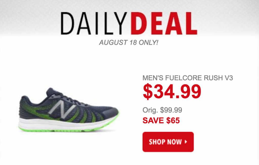 New Balance Fuelcore Rush V3 Men’s Running Shoes Just $34.99 Today Only!