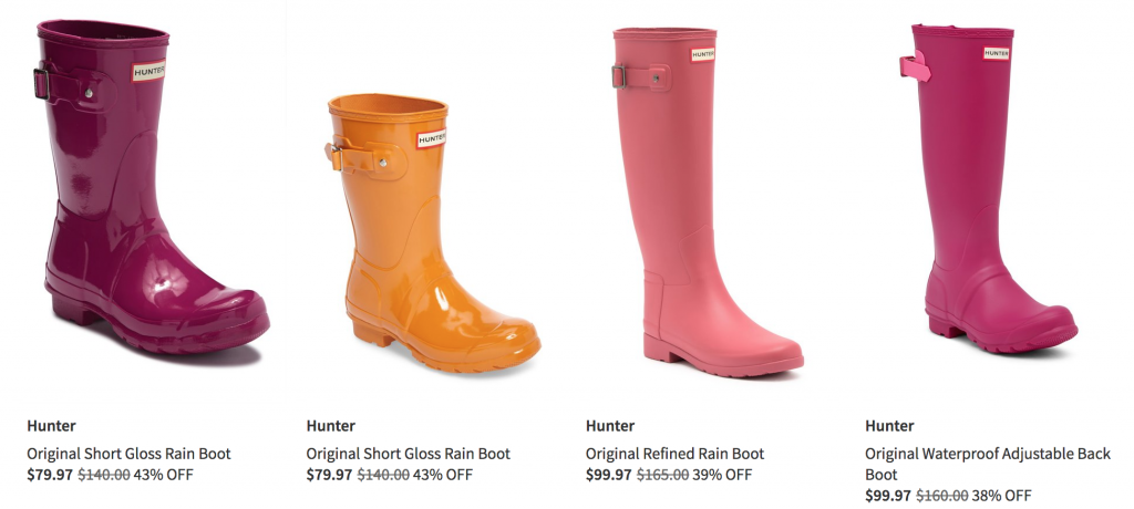 Select Hunter Boots Up To 45% Off At HauteLook!