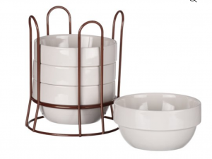 Mainstays 4-Pack Bowl with Copper Wire Rack Just $4.99!