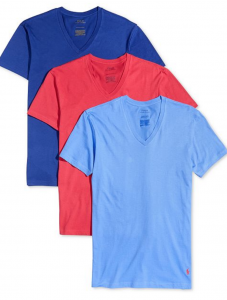 Polo Ralph Lauren Men’s Classic Fit V-Neck T-Shirts, 3-Pack Just $17.77! (Reg. $39.50)