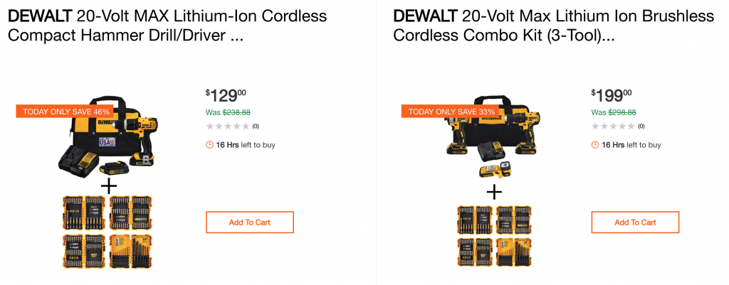 Save Up To 50% off DEWALT Power Tools & Work Boots Today Only At Home Depot!